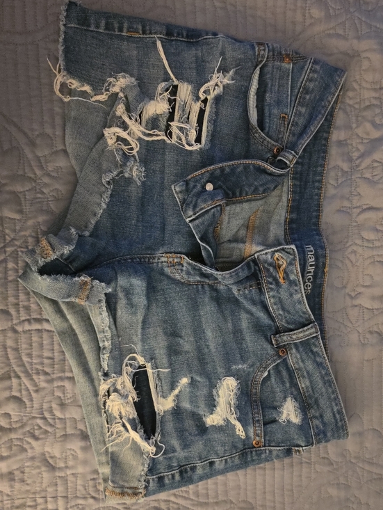 Maurices Pants - Maurices Light Blue Distressed Denim Shorts